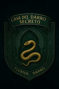 Escudo de la Casa del Darro Secreto inspirada en el río Darro de Granada