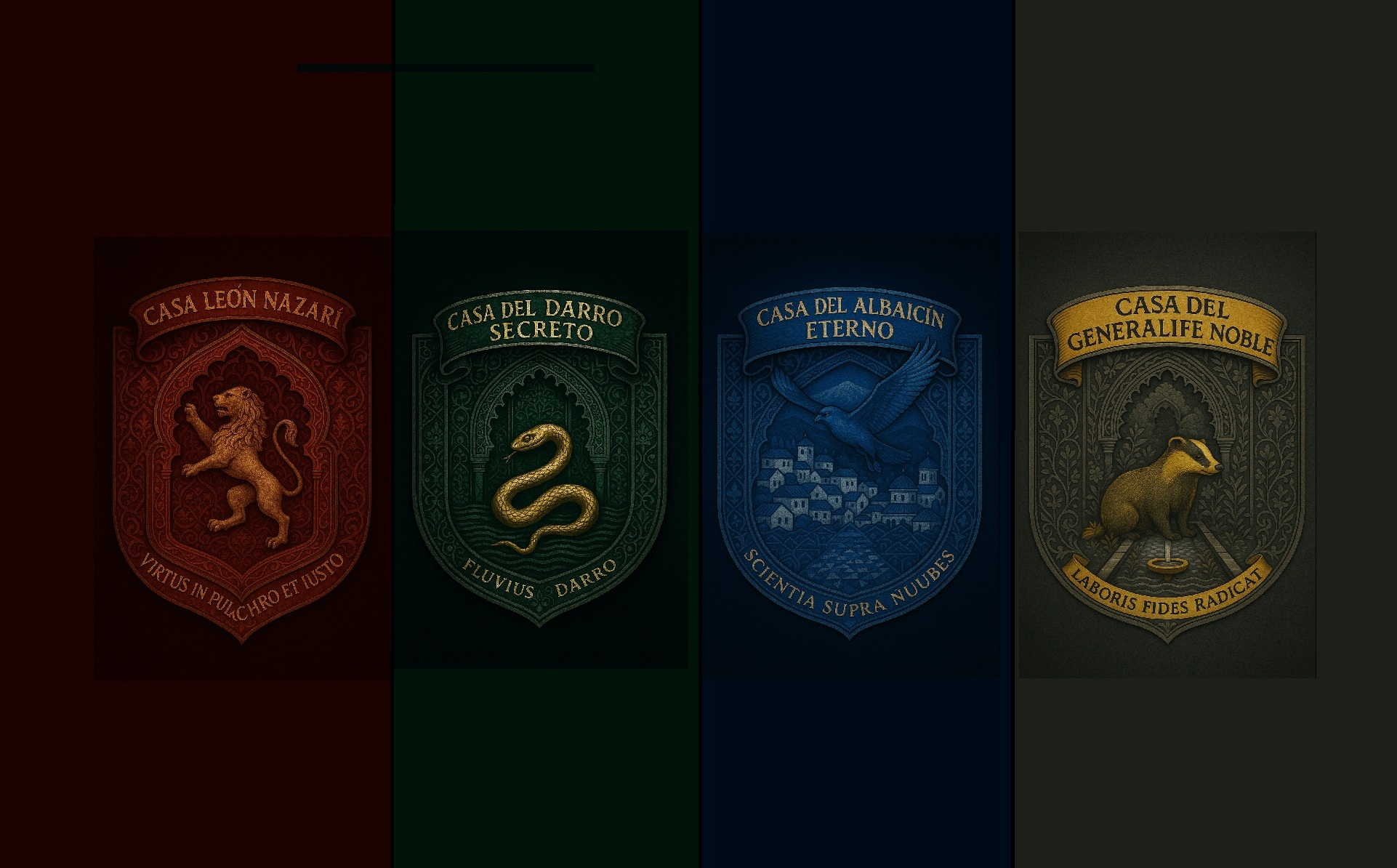 Casas de Hogwarts inspiradas en Granada